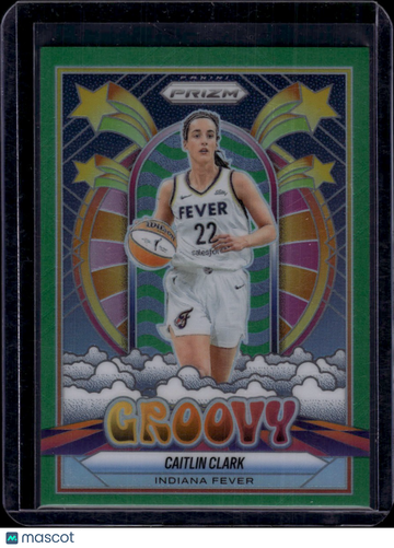 2025 Panini Prizm Groovy Caitlin Clark #10 Green