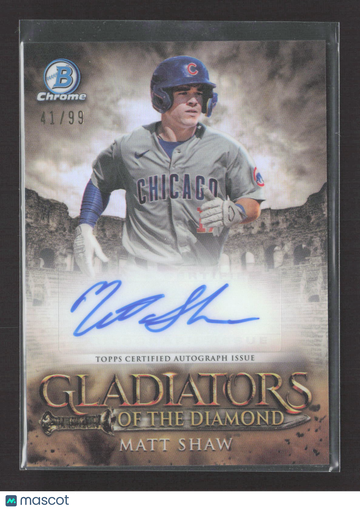 2024 Bowman Chrome Gladiators of the Diamond Matt Shaw #GDA-MS /99