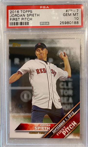 2016 Topps Jordan spieth first pitch RC rookie card psa 10 gem mint