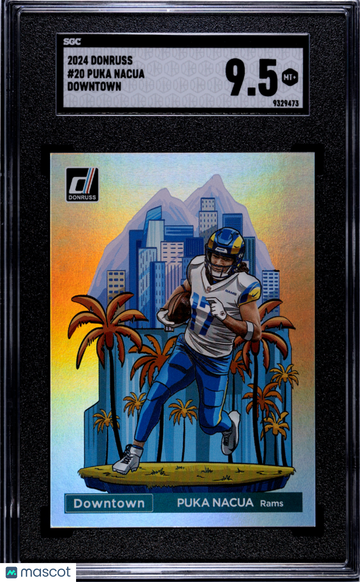 2024 Donruss Puka Nacua #20 Downtown SGC 9.5