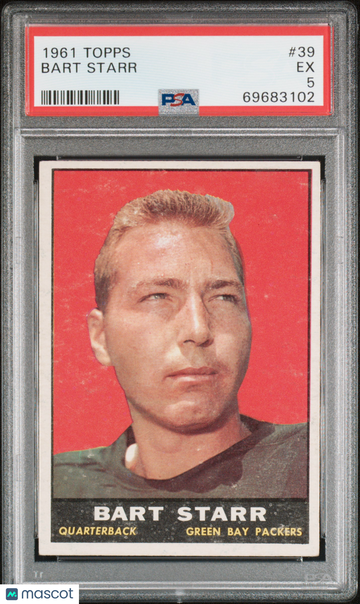 1961 Topps Bart Starr #39 PSA 5