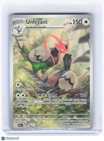 Black Bolt Unfezant Holo Illustration Rare #150