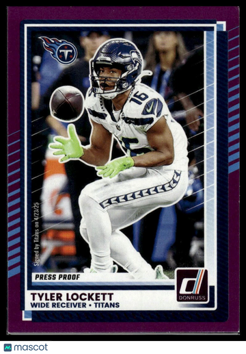 2025 Donruss Tyler Lockett #158 Press Proofs Purple