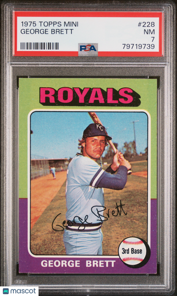 1975 Topps Mini George Brett #228 PSA 7