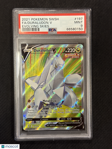 2021 Pokemon Sword & Shield Evolving Skies Duraludon V Evolving Skies PSA 9 #197