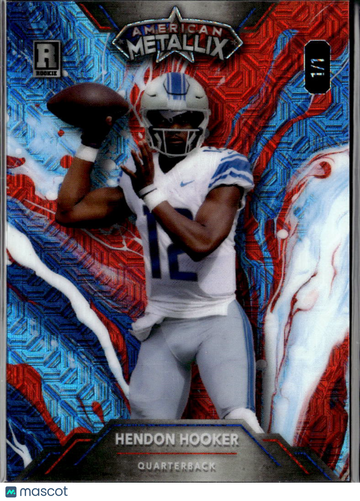 Hendon Hooker 2023 Wild Card American Metallix 1/1 /1 Detroit Lions