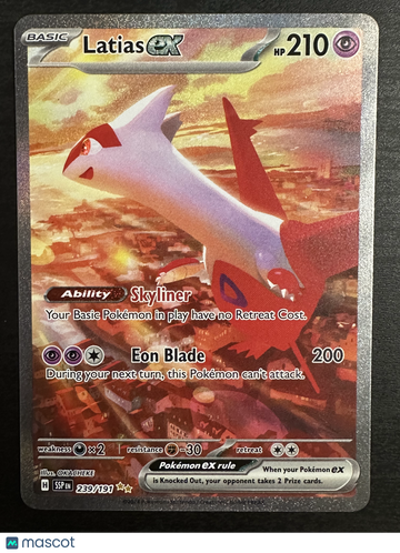 2024 Surging Sparks Latias EX Holo Secret Rare SAR #239/191