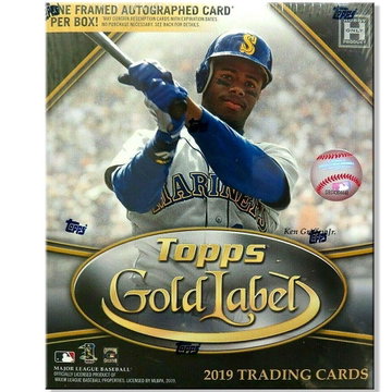 2019 TOPPS GOLD LABEL BASEBALL HOBBY BOX