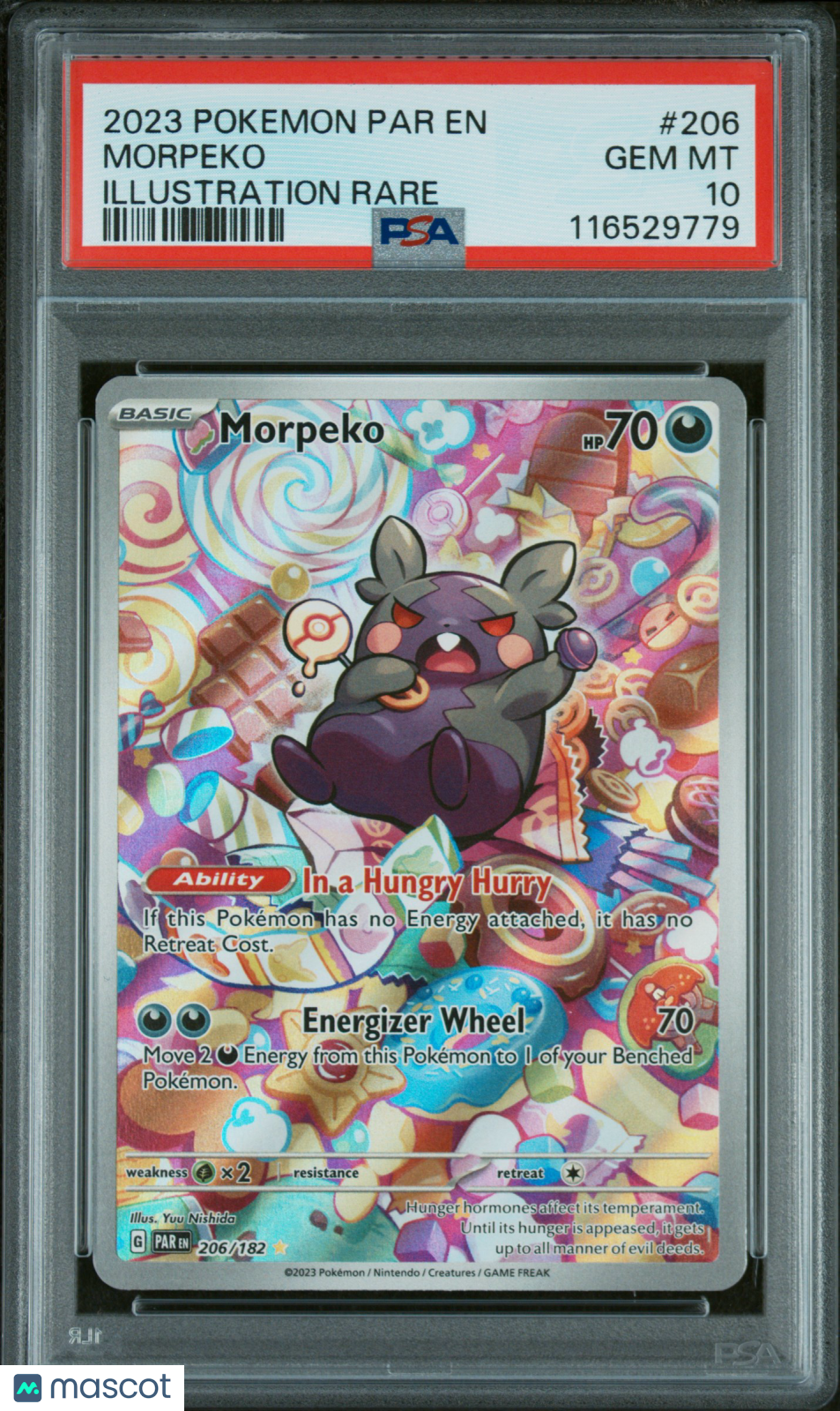 Paradox Rift 206 SV04: Paradox Rift Morpeko Holo Illustration Rare PSA 10 #206/182 | MySlabs