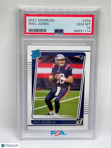 2021 Panini Donruss Mac Jones #255 PSA 10