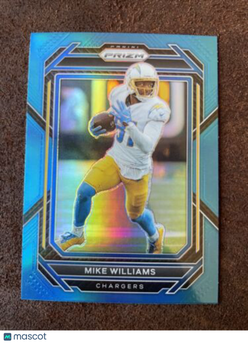 2022 Panini Prizm Light Blue Mike Williams Los Angeles Chargers #152 Color Match