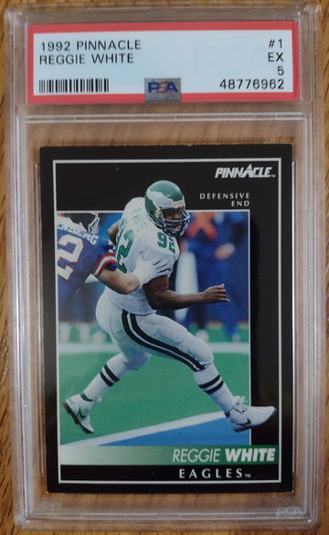 1992 Pinnacle Reggie White PSA 1