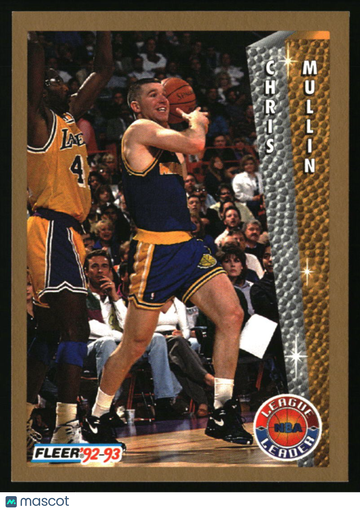 1992-93 Fleer Chris Mullin #245 Golden State Warriors