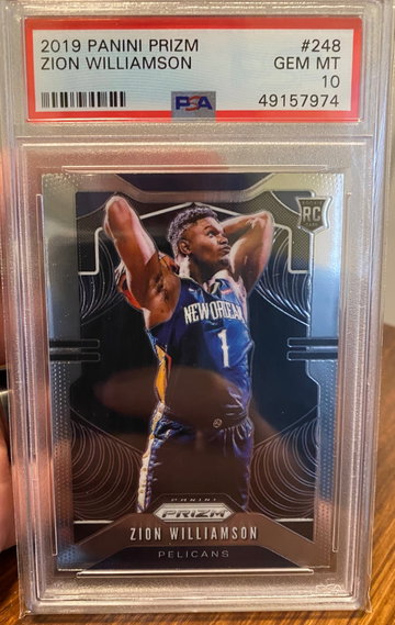 Zion Williamson Prizm #248 RC PSA 10