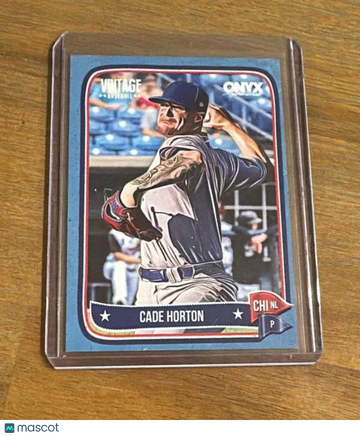 2024 Onyx Vintage - Aqua Bordered Cade Horton #OVCAHO