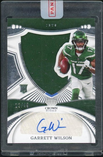 2022 Crown Royale CRS-GAW Garrett Wilson Silhouettes Auto /49