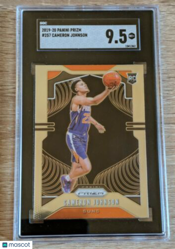 2019-20 Panini Prizm Cameron Johnson #257 Rookie SGC 9.5