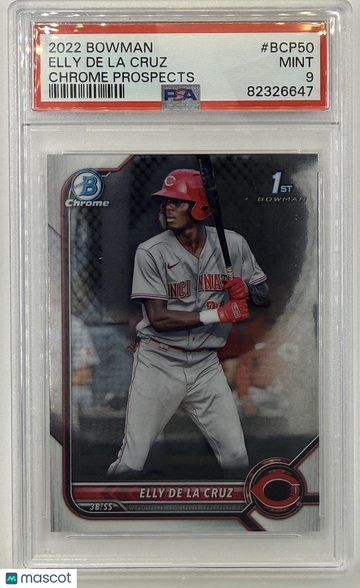 2022 Bowman Elly De La Cruz #BCP-50 [Base] Rookie Insert PSA 9