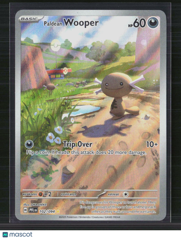 Pokemon 2025 Prismatic Evolutions Paldean Wooper #102/94