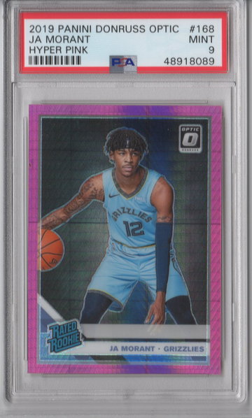 2019 Optic Ja Morant Hyper Pink PSA 9