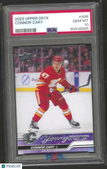 2023 Upper Deck Connor Zary #496 PSA 10