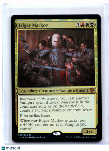 Commander 2017 Edgar Markov Foil Mythic [Moderately Played] #036