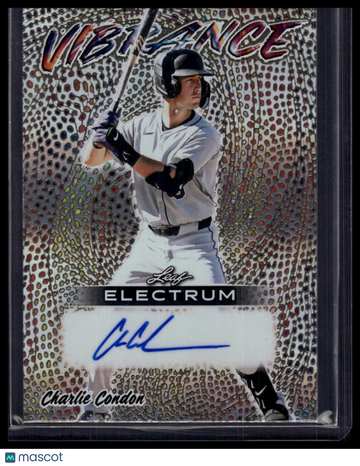 2026 Leaf Electrum - Vibrance Gold with Speckle Digital Foil Charlie Condon #V-CC1