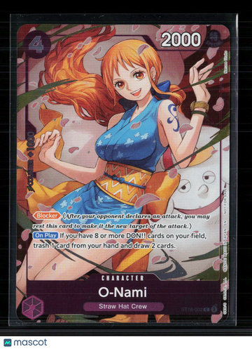 2024 One Piece Card Game Extra Booster Memorial Collection O-Nami Holo Parallel Rare Alternative Art #EB01-002