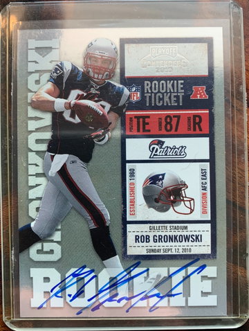 2010 Contenders Rob Gronkowski Rookie Ticket Auto SP/499
