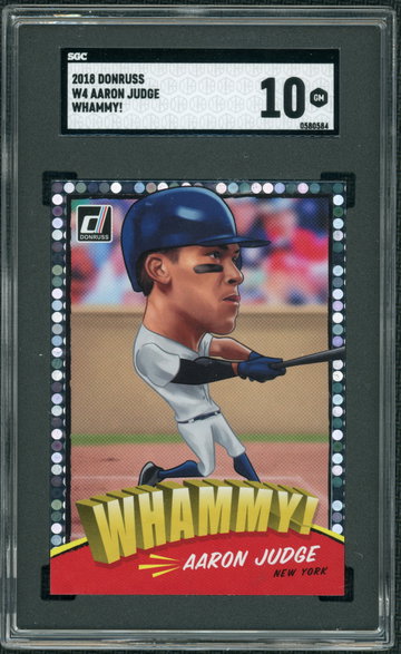 AARON JUDGE - 2018 Donruss Whammy  SGC10