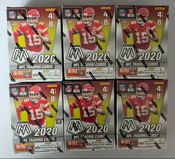 6X 2020 Mosaic Football Blaster Boxes