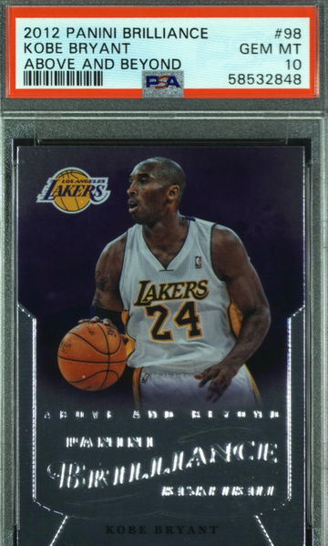 2012 Panini Brilliance #98 Kobe Bryant Above and Beyond PSA 10 Gem Mint Pop 2 SSP