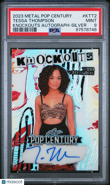 2023 Leaf Metal Pop Century Knockouts Autograph Tessa Thompson #KTT2 PSA 9