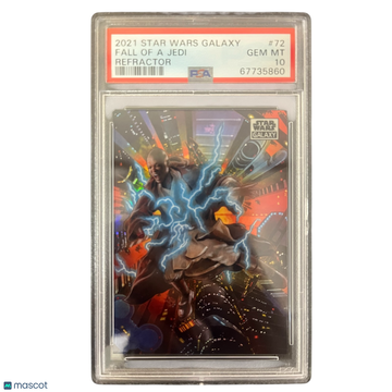 2021 Topps Chrome Star Wars Galaxy Fall Of A Jedi #72 PSA 10