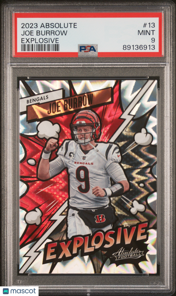 2023 Panini Absolute Explosive Joe Burrow #13 PSA 9