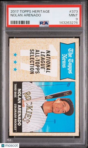 2017 Topps Heritage Nolan Arenado #373 PSA 9