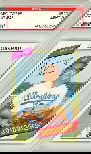 1980 Topps Doug Rau #527 PSA 9 P1305