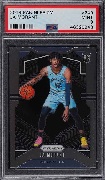 2019 PANINI PRIZM JA MORANT ROOKIE RC #249 PSA 9