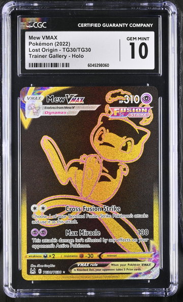 2022 Pokemon #TG30/TG30 Mew VMAX Trainer Gallery CGC 10