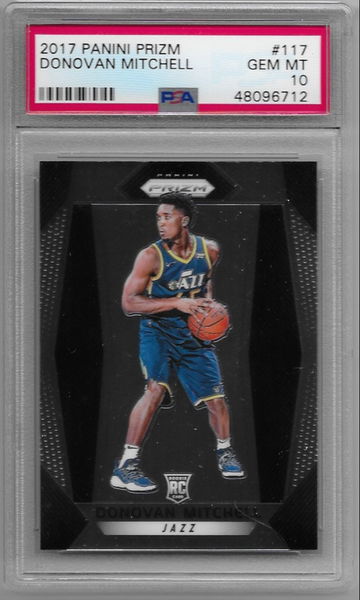 Donovan Mitchell 2017 Panini Prizm rookie PSA 10
