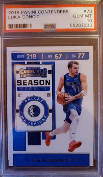 2019 Panini Contenders Luka Doncic #73 PSA 10