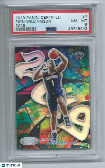 2019 Panini Certified 2019 Zion Williamson #7 PSA 8