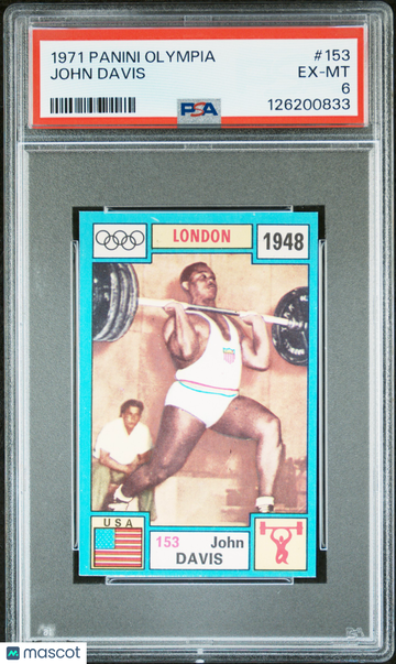 1971 Panini Olympia John Davis #153 PSA 6