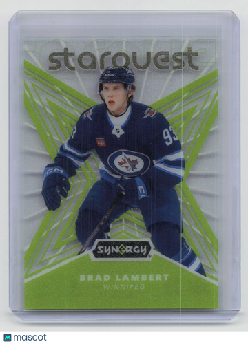 2024-25 Synergy Hockey Starquest Brad Lambert #SQ-24 Lime Green