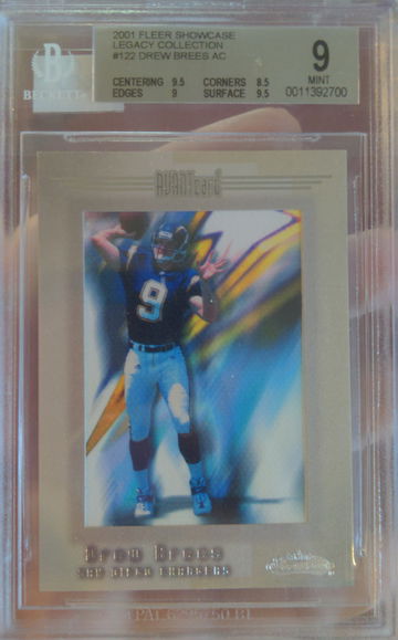 2001 Fleer Showcase LEGACY COLLECTION Drew Brees #122  11/50