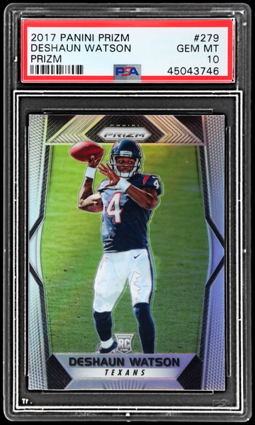 2017 Panini Prizm Deshaun Watson Silver Prizm PSA 10 RC