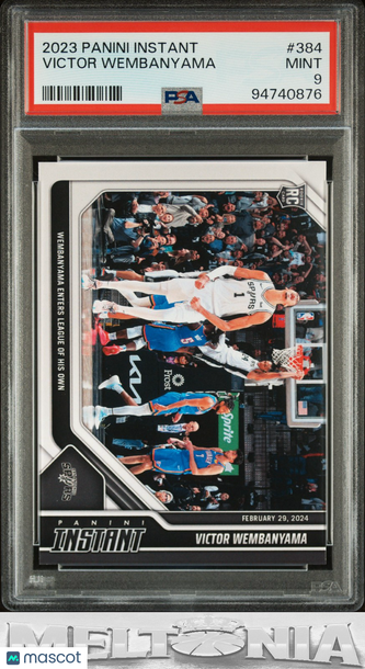 2023-24 Panini Instant NBA Victor Wembanyama #384 RC PSA 9