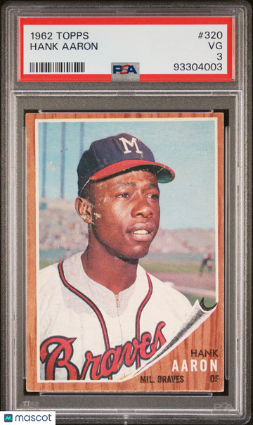 1962 Topps Hank Aaron #320 PSA 3