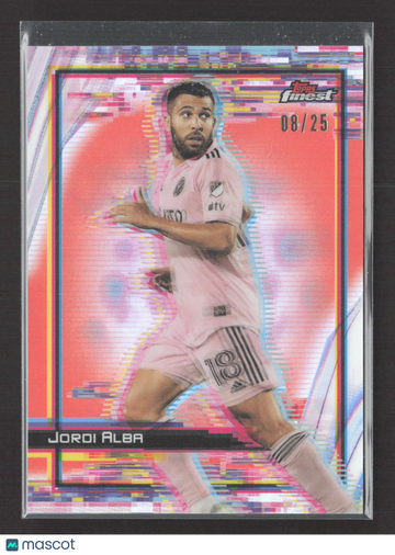 2023 Topps Finest Jordi Alba #H-18 Pink 08/25
