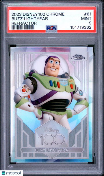 2023 Topps Chrome Disney100 Buzz Lightyear #61 PSA 9
